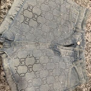 Denim shorts